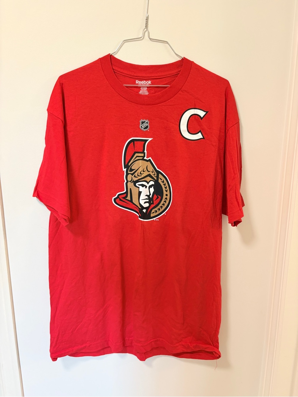 Ottawa Senators T-Shirt Mens XL Red Karlsson #65 NHL Reebok